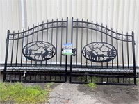 New Greatbear 14ft BiParting Deer Iron Gate(NY372E