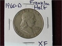 1960 D FRANKLIN HALF DOLLAR 90% XF