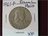 1961 P FRANKLIN HALF DOLLAR 90% XF