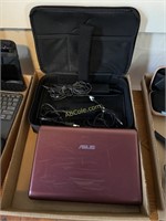 ASUS Eee PC Laptop (Burgundy) with Intel Atom