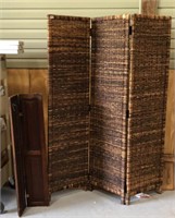 Woven Wicker Room Divider 57 x 70H Each section