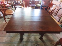 SQUARE DINING ROOM TABLE WITH EXTRA LEAFS LEAFS