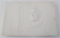 ASTRONAUT & USAF PILOT ED WHITE II PLASTER PLAQUE