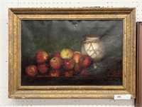 Oil On Canvas of Apples