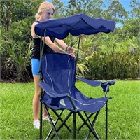LET'S CAMP Camp Chair with Shade Canopy Folding Ca
