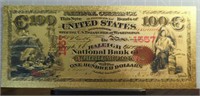 24k gold-plated banknote North Carolina $100