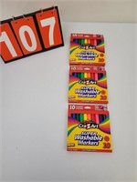 3 Brand New Packs (10 ct. per pack) Markers