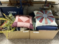 (2) Boxes of Decorative Pillows