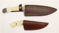 (2)  Damascus Style Knives