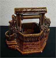 Vintage McCoy Wishing Well planter