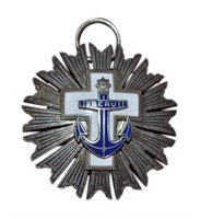 Sterling Silver Peruivan Naval Merit Badge