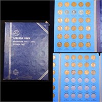 Partial Lincoln cent Book 1941-1955 60 coins