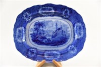 W. Ridgway Oriental C1890 Blue & White Platter