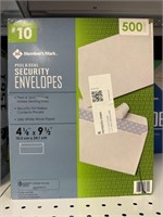 MM securitry envelopes 500ct