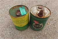 Conoco and JD 5 Gal Oil Cans