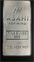 Asahi 10oz Silver Bar