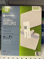 MM securitry envelopes 500ct