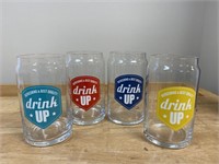 Collection of 'Drink Up' Glasses
