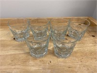 Collection of 6 Juice Glasses