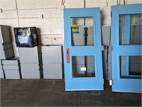 Heavy Duty Steel Door With Glass