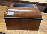 English Style Decorative Burl Storage Box
