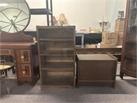 Stereo Cabinet And Midcentury Record Cabinet