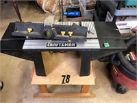 Craftsman Router 1 1/2hp table & stand