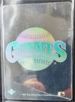 1991 UD San Francisco Giants Logo Hologram Sticker