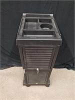 Black, Lockable Trolley, Barber/Salon, with Keys