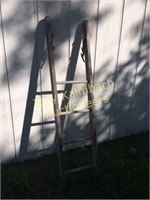Old wooden barn ladder