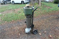 Military Heater attached to Hand Cart