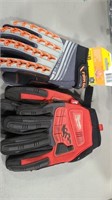 2 PAIRS OF MECHANIC GLOVES SIZE XL AND L