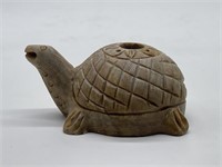 Carved Soapstone Turtle Incense Burner