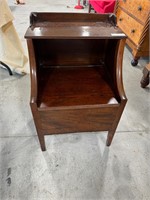 Mahogany Flip Top Night Stand