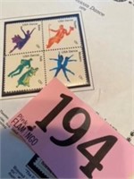 AMERICAN DANCE STAMP SET