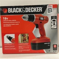 BLACK&DECKER CORDLESS DRILL AND CHARGER