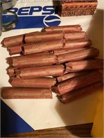 29+/- Rolls of Unsearched Wheat Pennies