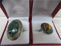 2 LADIES STERLING SILVER RINGS *SEE BELOW*