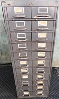 BROWNE MORSE 22 DRAWER CARD/HARDWARE CABINET