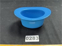 Blue Glass Tophat Bowl