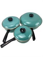 Vintage Club Aluminum Set of 3 Pots and Pans