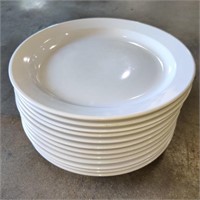 12x  Acopa 10 1/2 Inch White Restaurant Plates