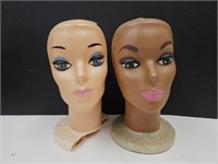 2 Mannequin Heads
