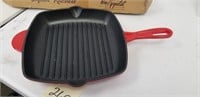 New Cast iron skillet grill pan Nutrichef