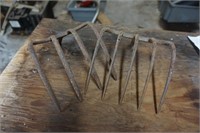 Vintage Small Rake Heads