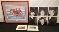 S&N Richard Schanche Print,Signed Photos & Beatles