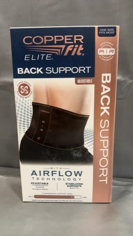 Copper Fit Back Support