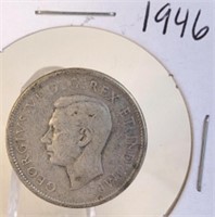 1946 Georgivs VI Canadian Silver Quarter