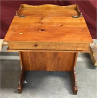 Vintage Knotty Pine Captains Desk