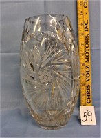 lg. heavy sunburst pattern vase